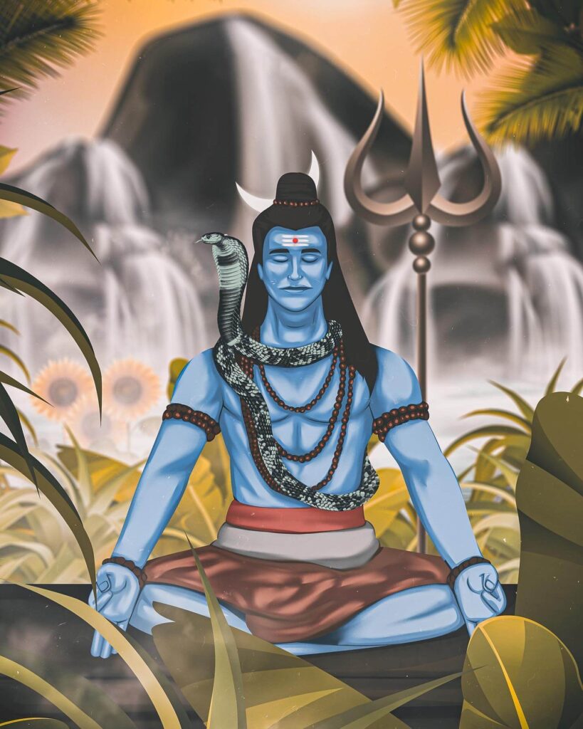 Sitting Mahadev Wallpapers HD CB Edit Background