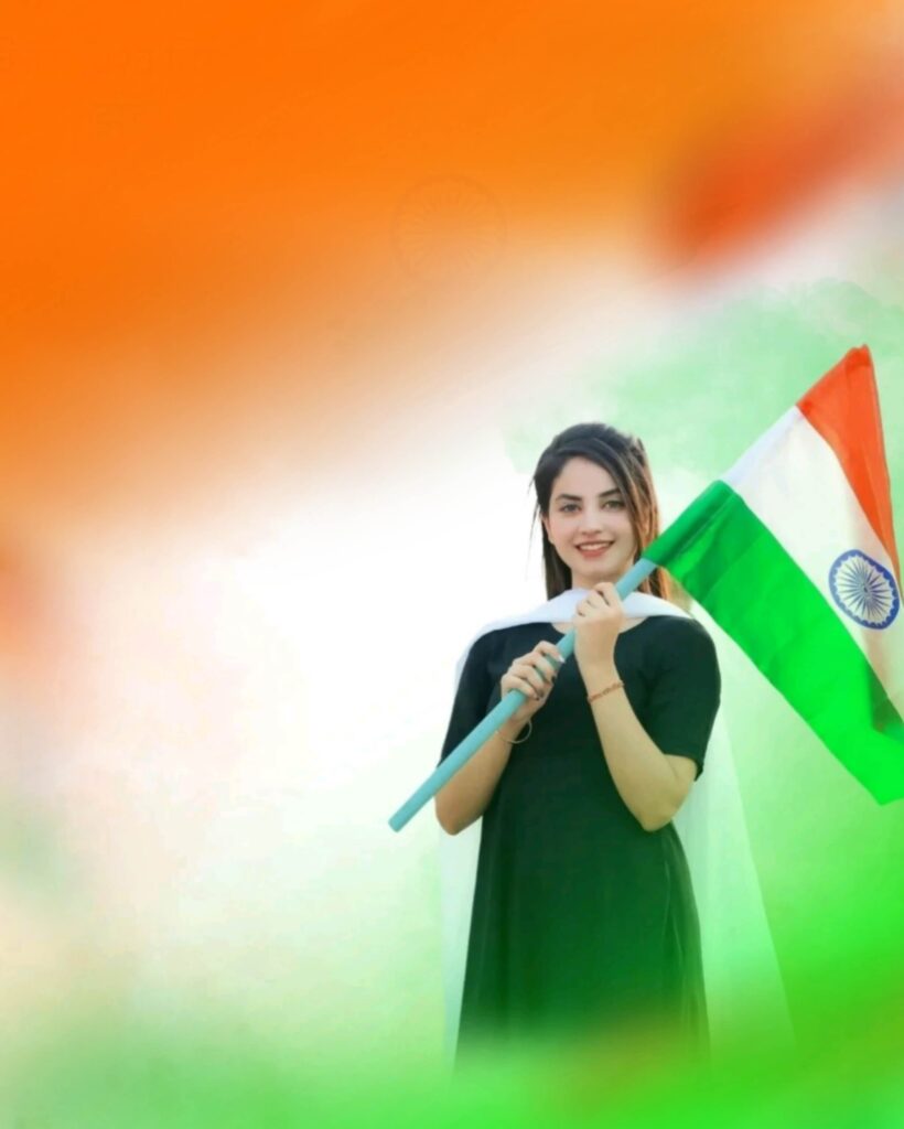 independence day girl editing background