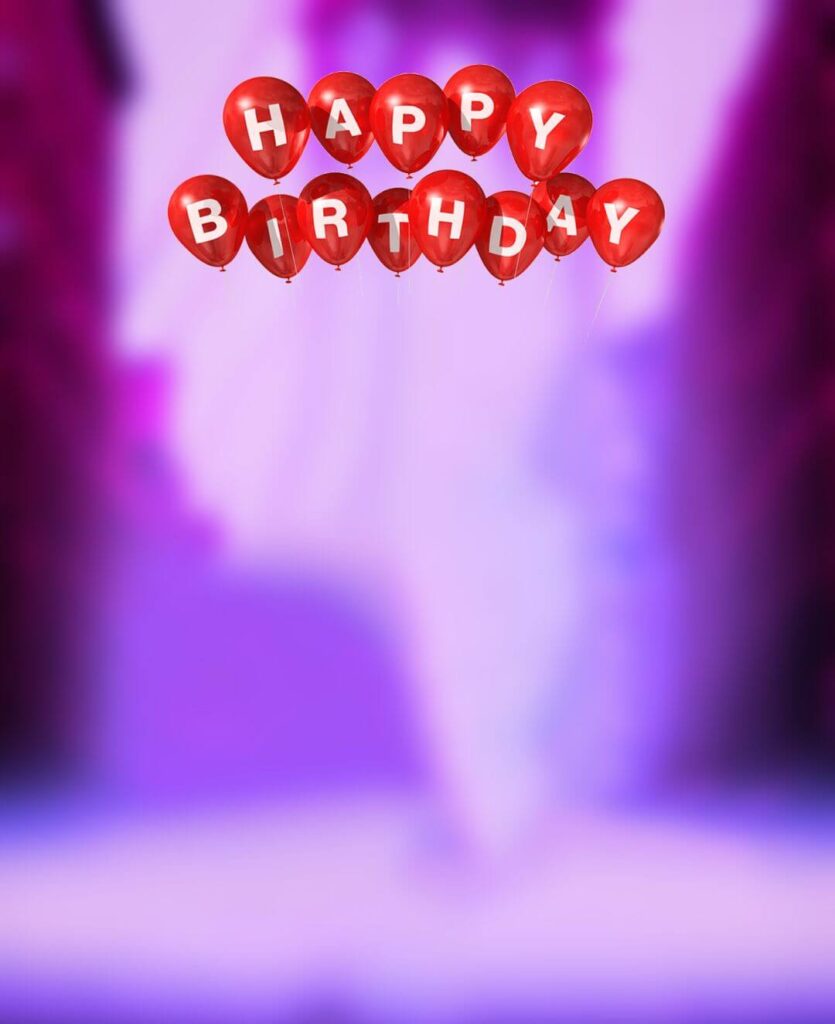 happy birthday background editing