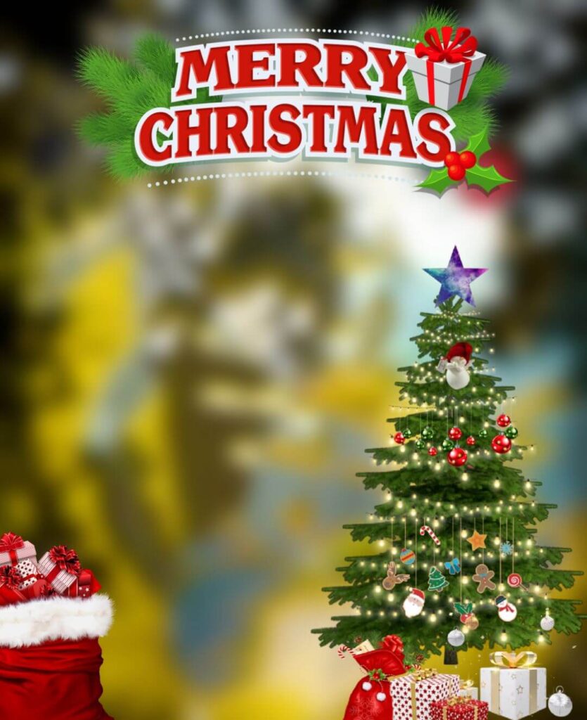 Merry Christmas Photo Editing Background HD For Snapseed