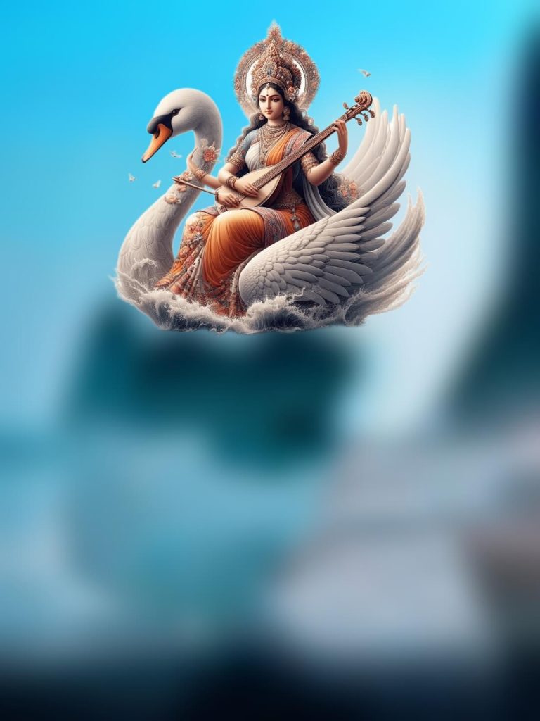 Happy vasant panchami Maa Saraswati Puja Background