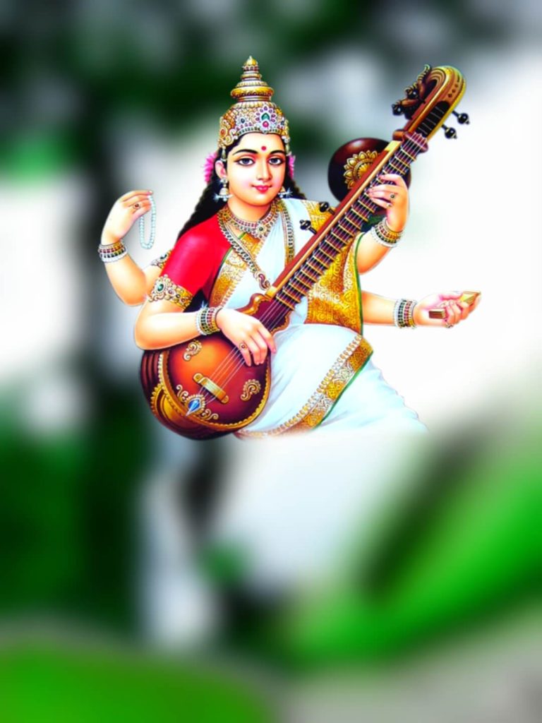 saraswati puja photo editing picsart 2024