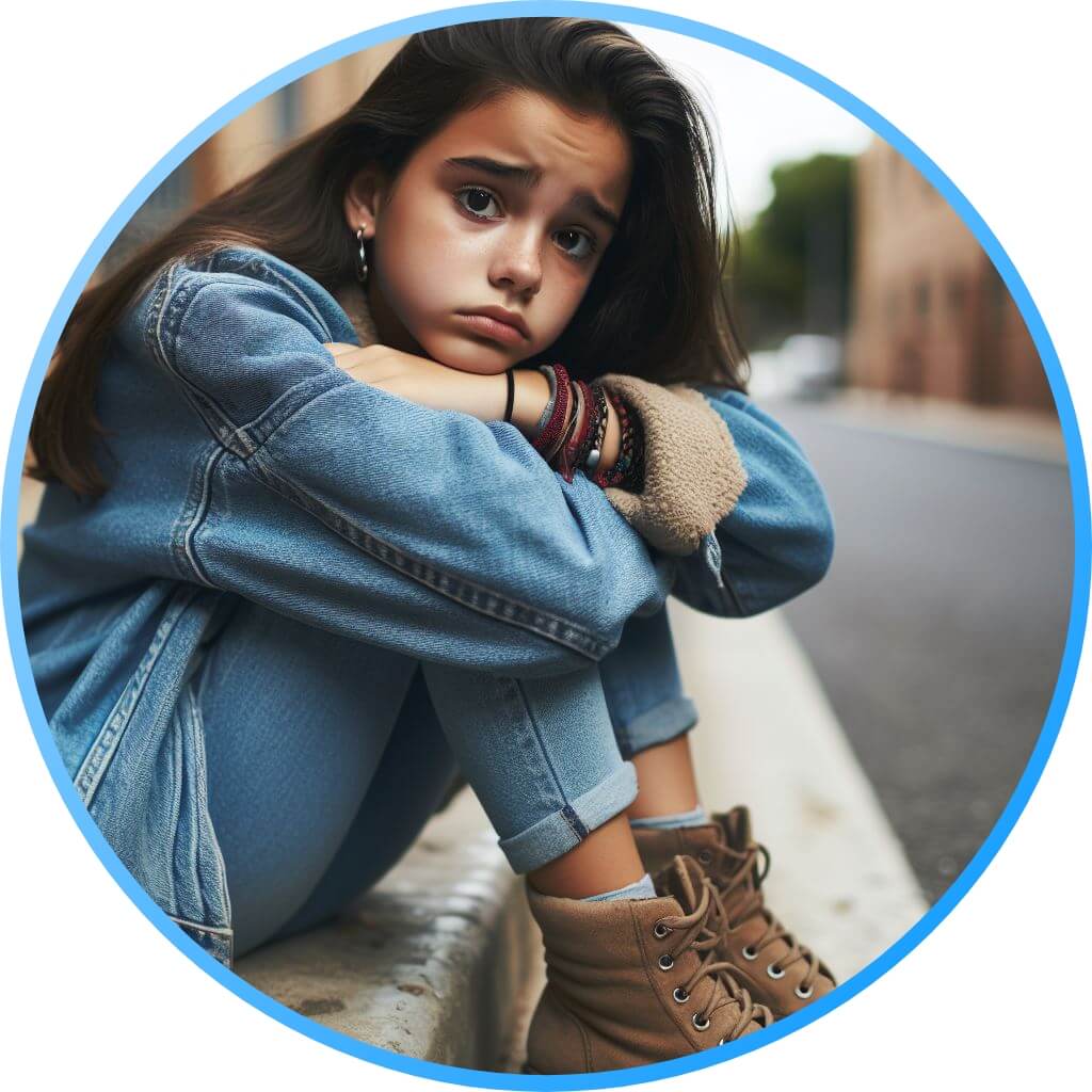 very sad dp girl