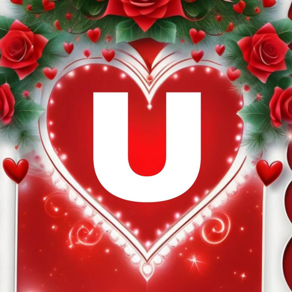 u name dp for whatsapp & instagram profile pi 10 u letter images in heart