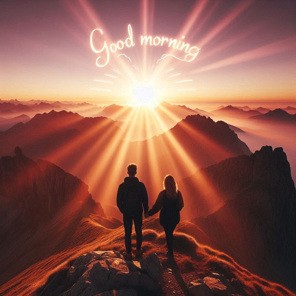 good morning love couple images