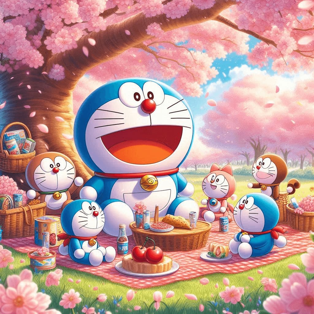 Doraemon wallpaper 4k, 8k full hd download free 2024 22 doraemon wallpaper black background