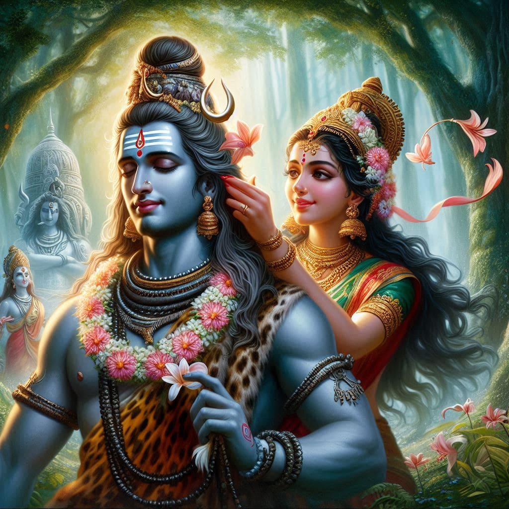 Shiv Parvati HD Wallpaper (Free Photos Download 2024) 16 shiv parvati ji hd wallpaper