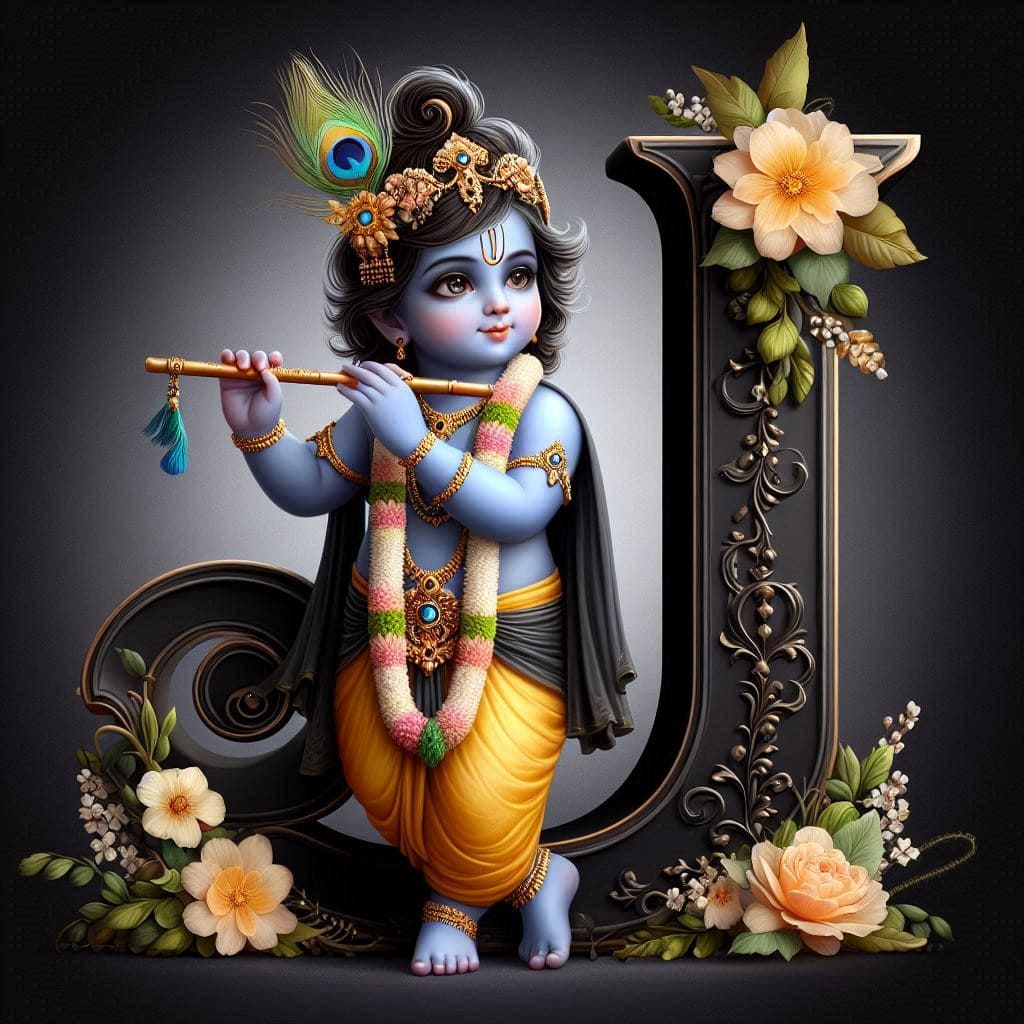 Krishna Janmashtami First Letter 3D Name Ai Image Free 34 Beautiful krishna janmashtami dp images 2021