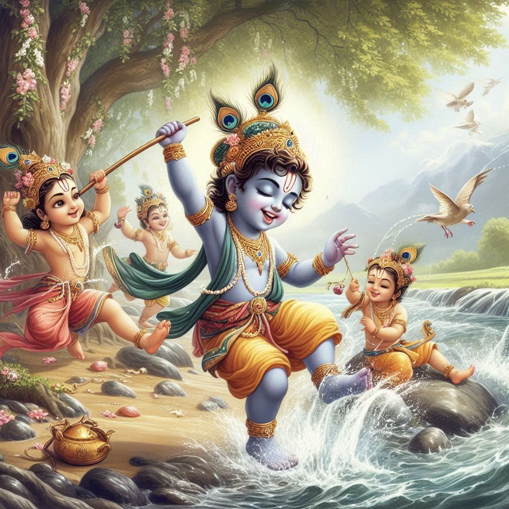 Happy Krishna Janmashtami Images 2024 (Baby Krishna) 5 Cute baby Krishna images