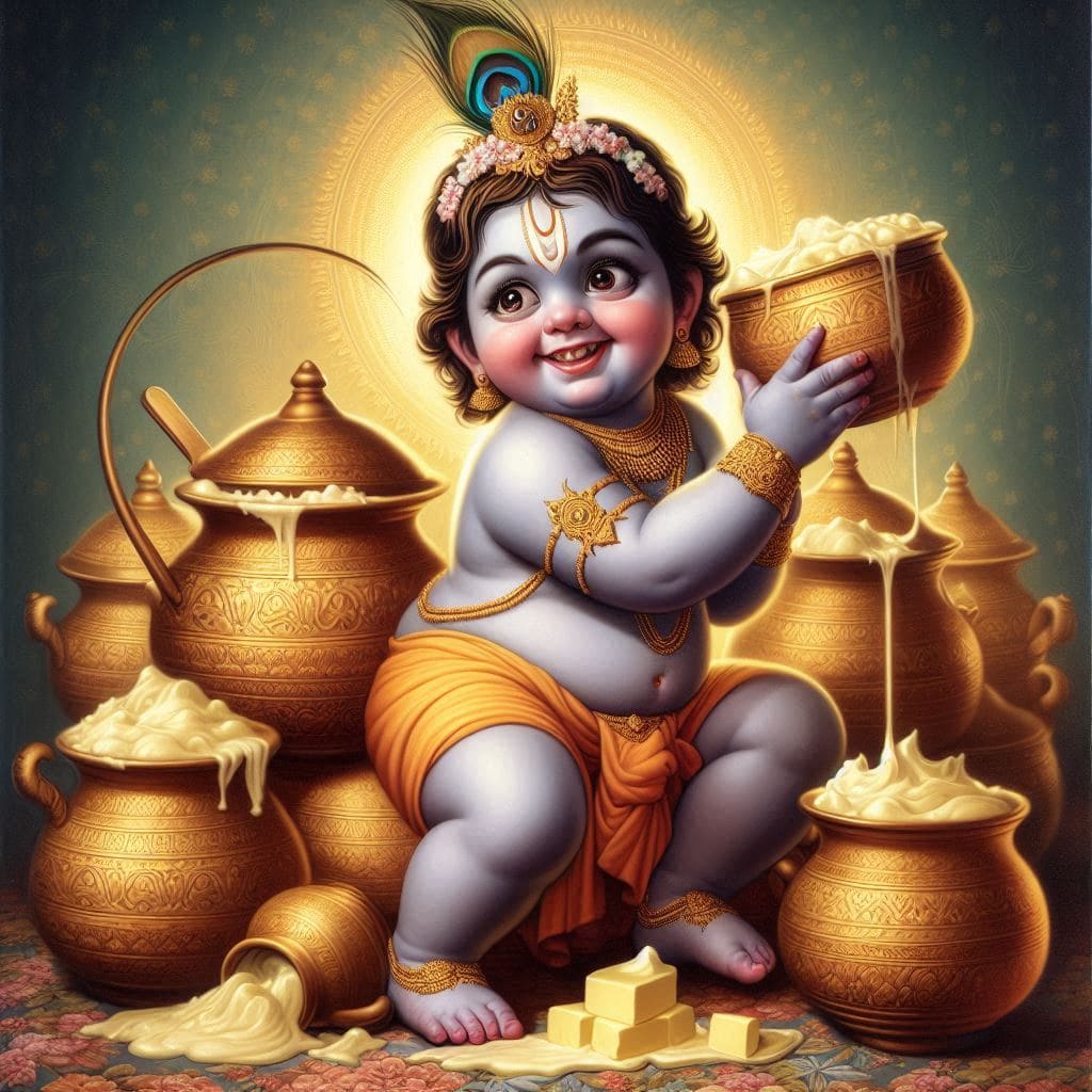 Happy Krishna Janmashtami Images Free Download 2024 8 Cute krishna janmashtami images download