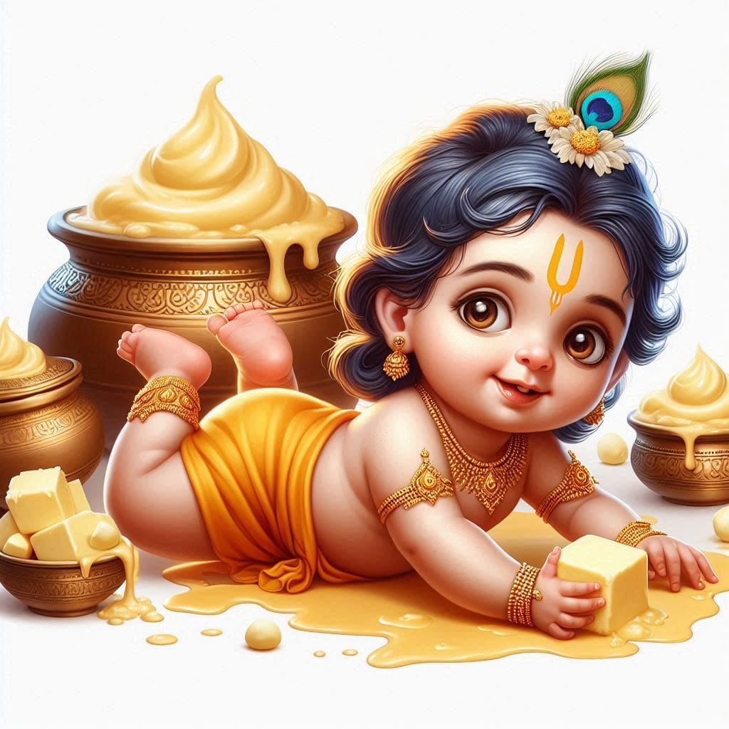 Happy Krishna Janmashtami Images Free Download 2024 9 Cute krishna janmashtami images with quotes