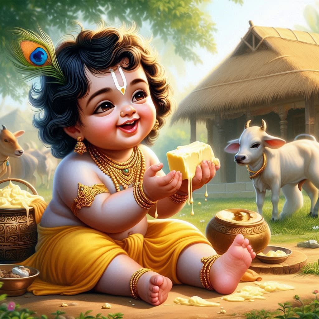 Happy Krishna Janmashtami Images 2024 (Baby Krishna) 7 Happy krishna janmashtami baby images free download hd 1080p