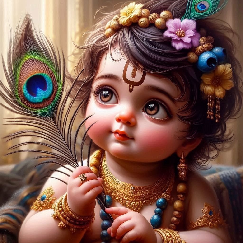 Happy Krishna Janmashtami Images 2024 (Baby Krishna) 8 Happy krishna janmashtami baby images free download