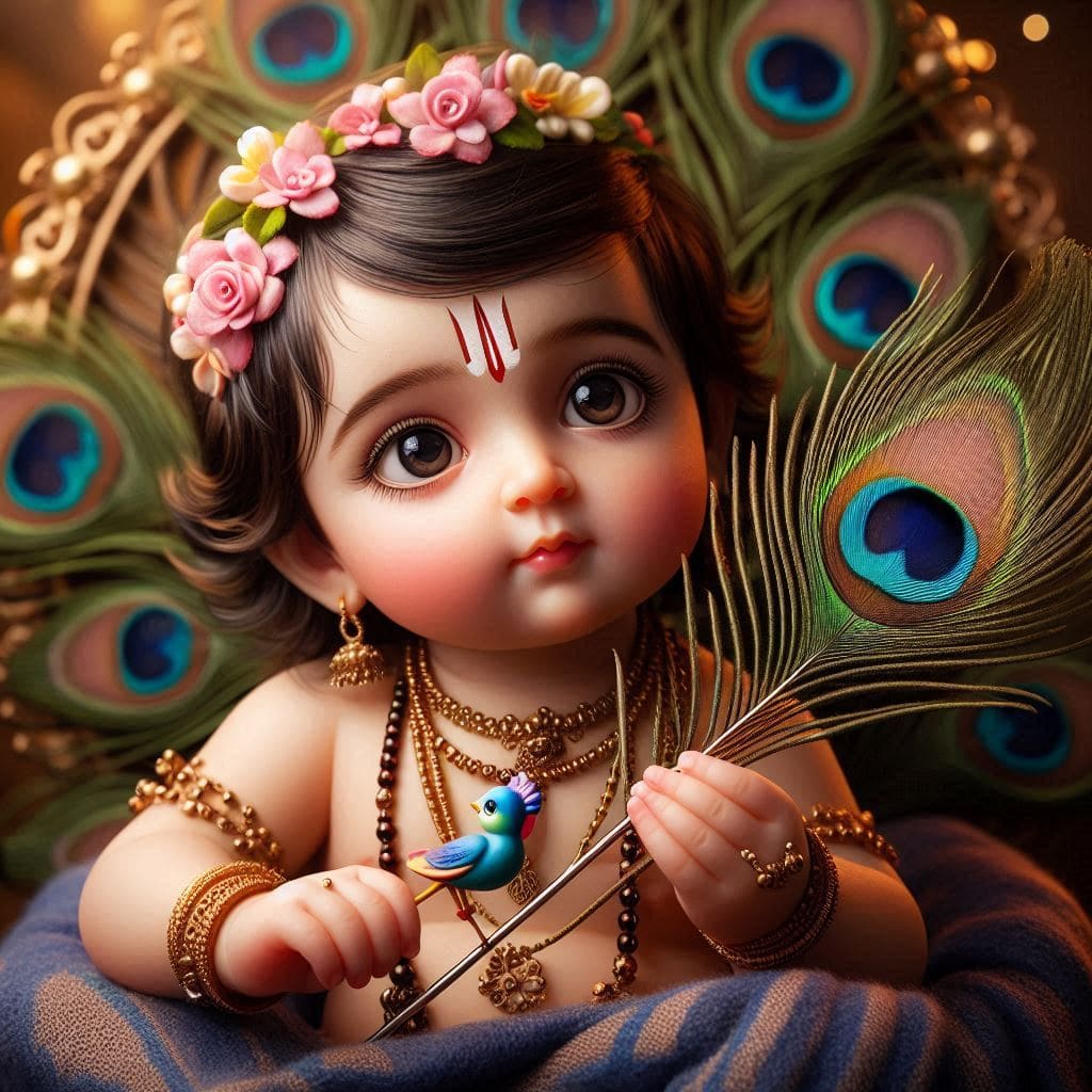 Happy Krishna Janmashtami Images 2024 (Baby Krishna) 14 Happy krishna janmashtami background hd images for editing