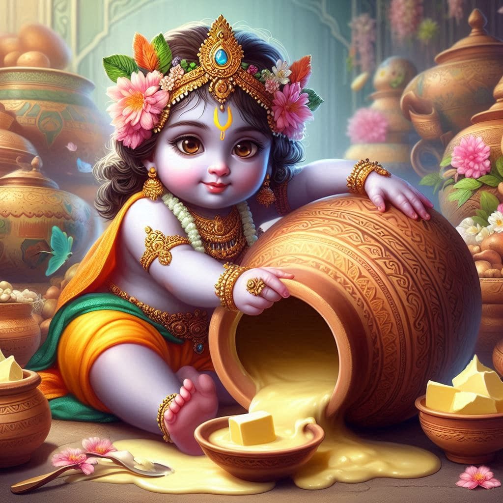 Happy Krishna Janmashtami Images 2024 (Baby Krishna) 25 Janmashtami background hd images for editing