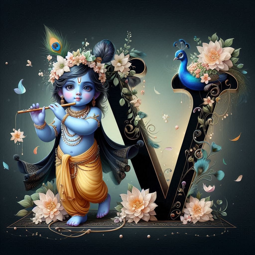 Krishna Janmashtami First Letter 3D Name Ai Image Free 70 Janmashtami photos wallpapers hd download