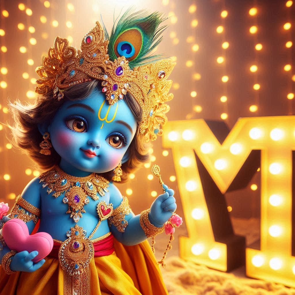Krishna Janmashtami First Letter 3D Name Ai Image Free 42 Janmashtami photos wallpapers