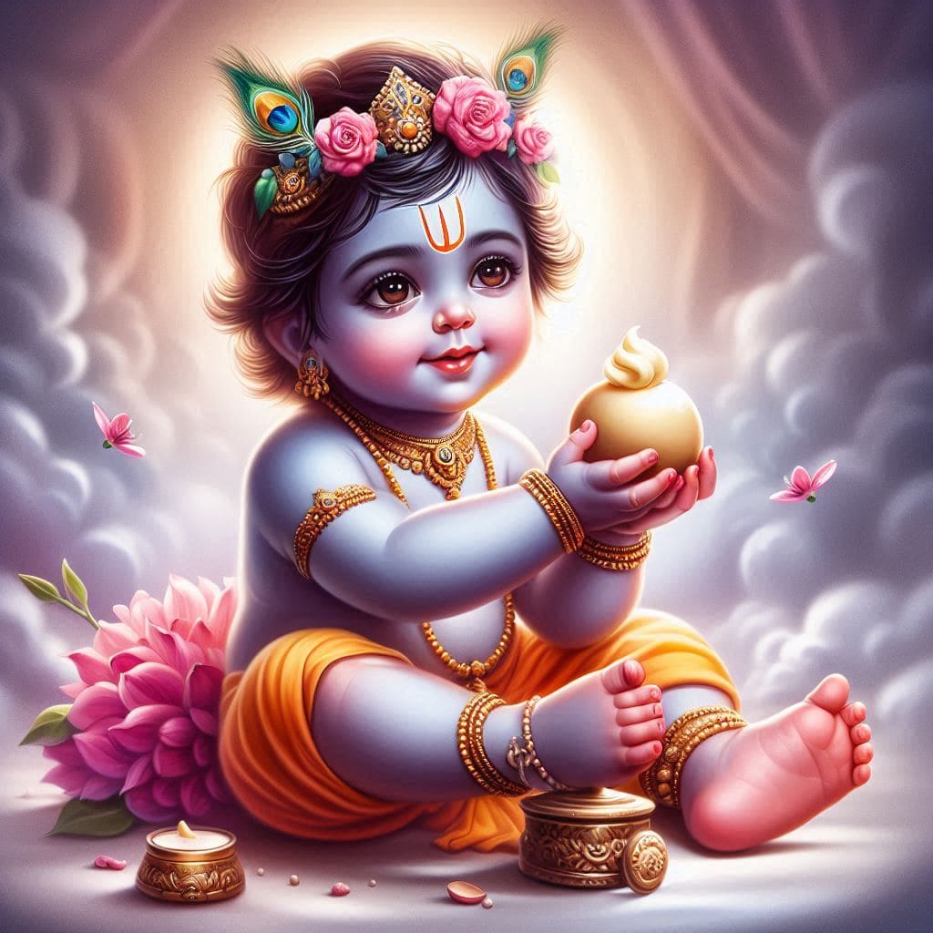 Happy Krishna Janmashtami Images 2024 (Baby Krishna) 32 Janmashtami wallpaper download hd for mobile