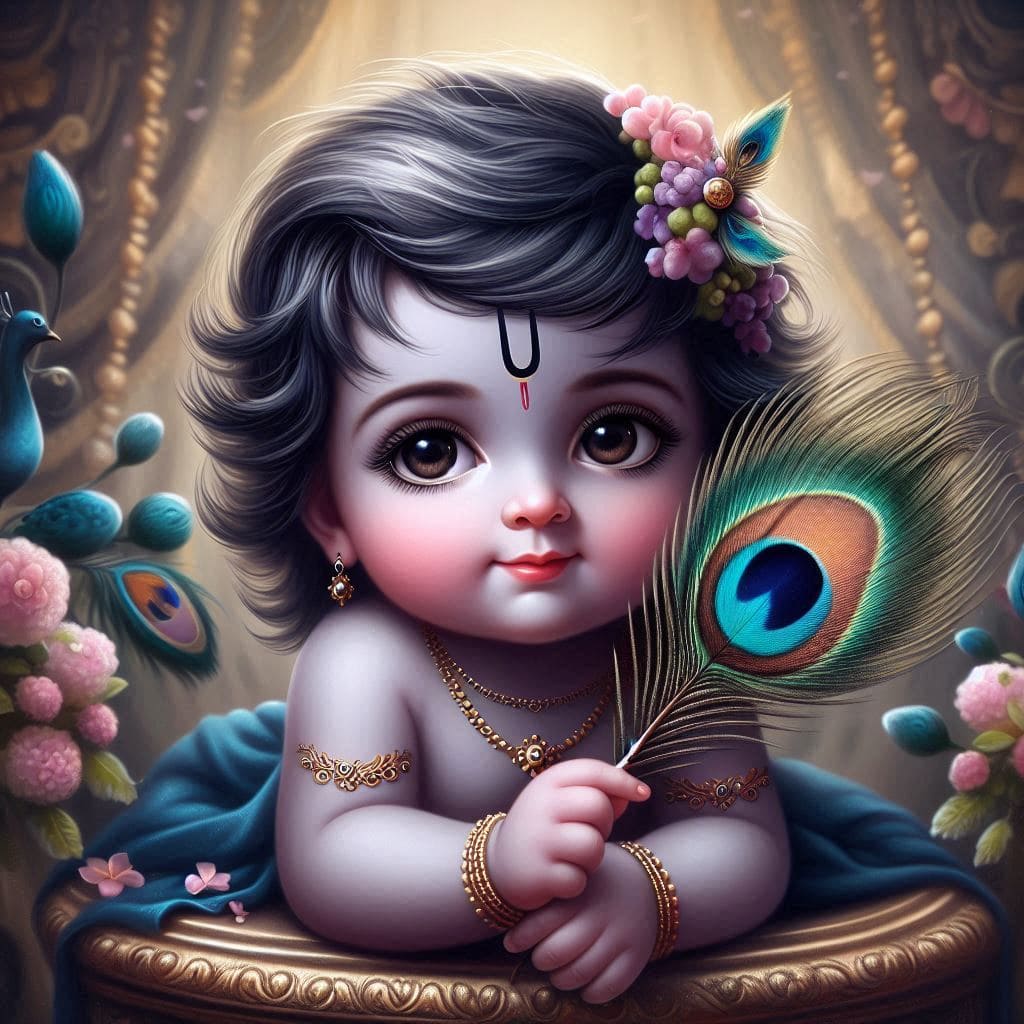 Happy Krishna Janmashtami Images 2024 (Baby Krishna) 38 Janmashtami wallpaper hd 1080p download