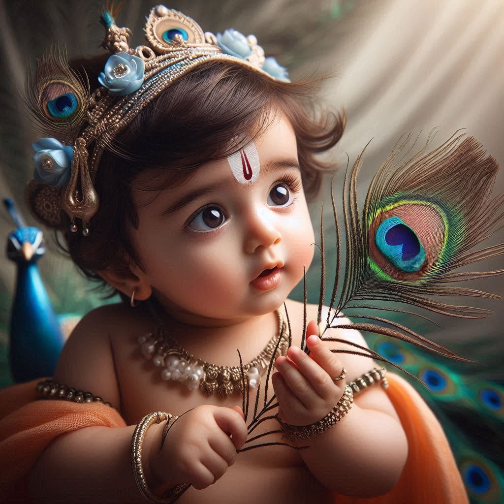 Happy Krishna Janmashtami Images 2024 (Baby Krishna) 40 Janmashtami wallpaper hd download