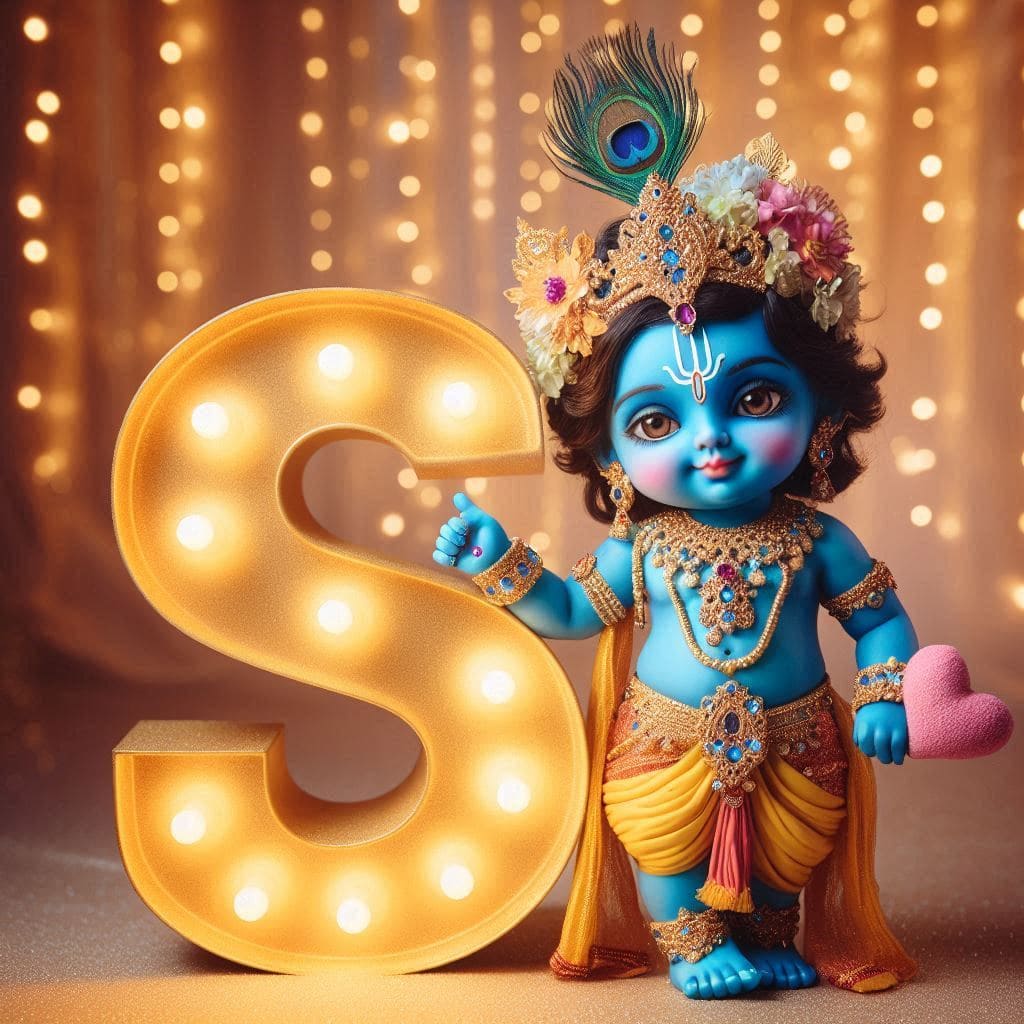 Krishna Janmashtami First Letter 3D Name Ai Image Free 60 Krishna Janmashtami psd free download