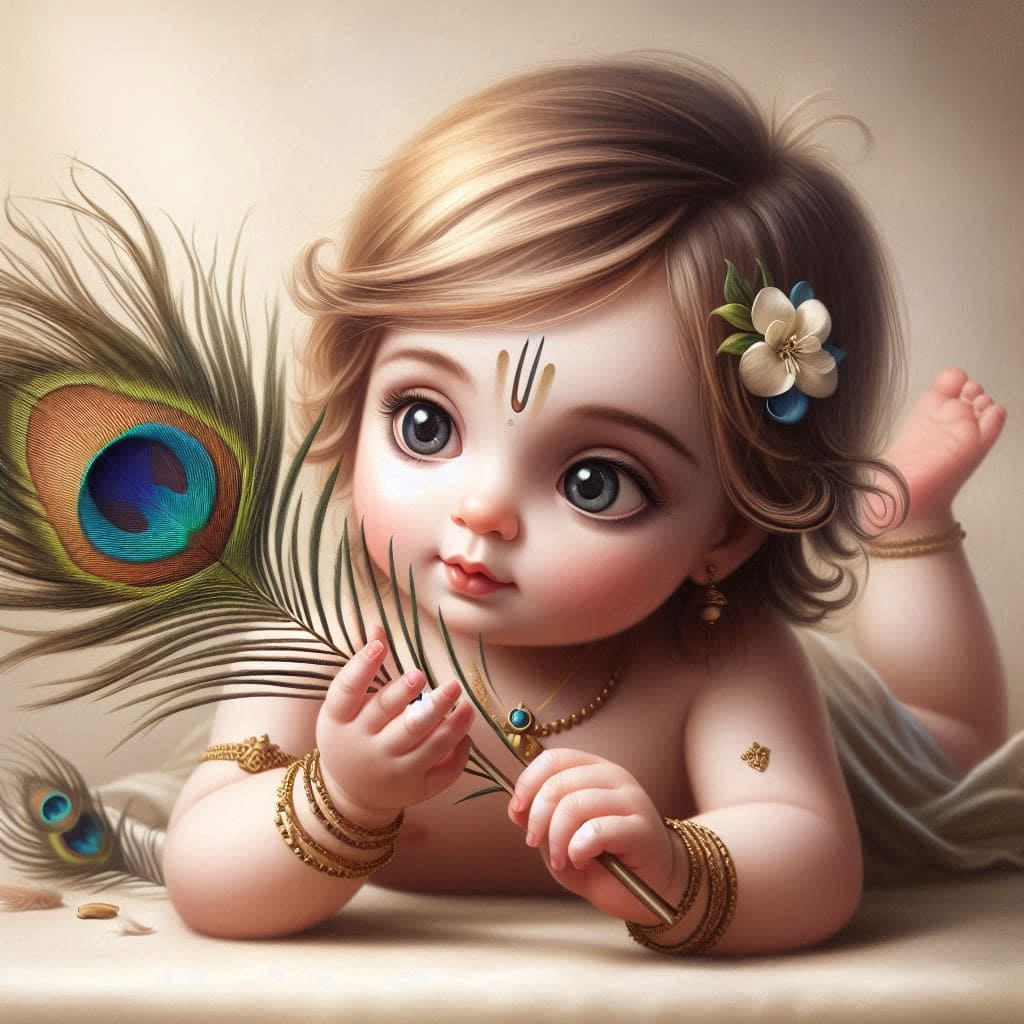 Happy Krishna Janmashtami Images 2024 (Baby Krishna) 45 Krishna Janmashtami wallpaper download