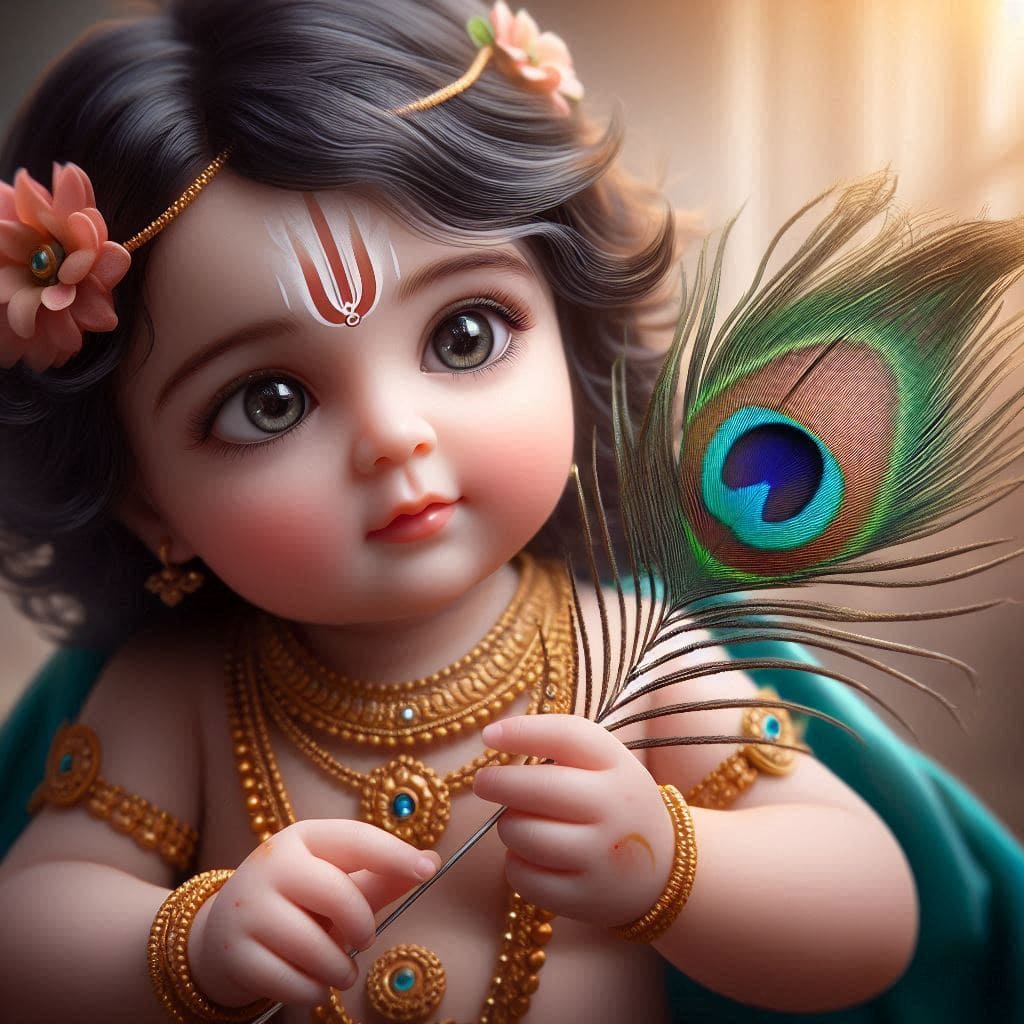 Happy Krishna Janmashtami Images 2024 (Baby Krishna) 49 Krishna Wallpaper HD 4k phone