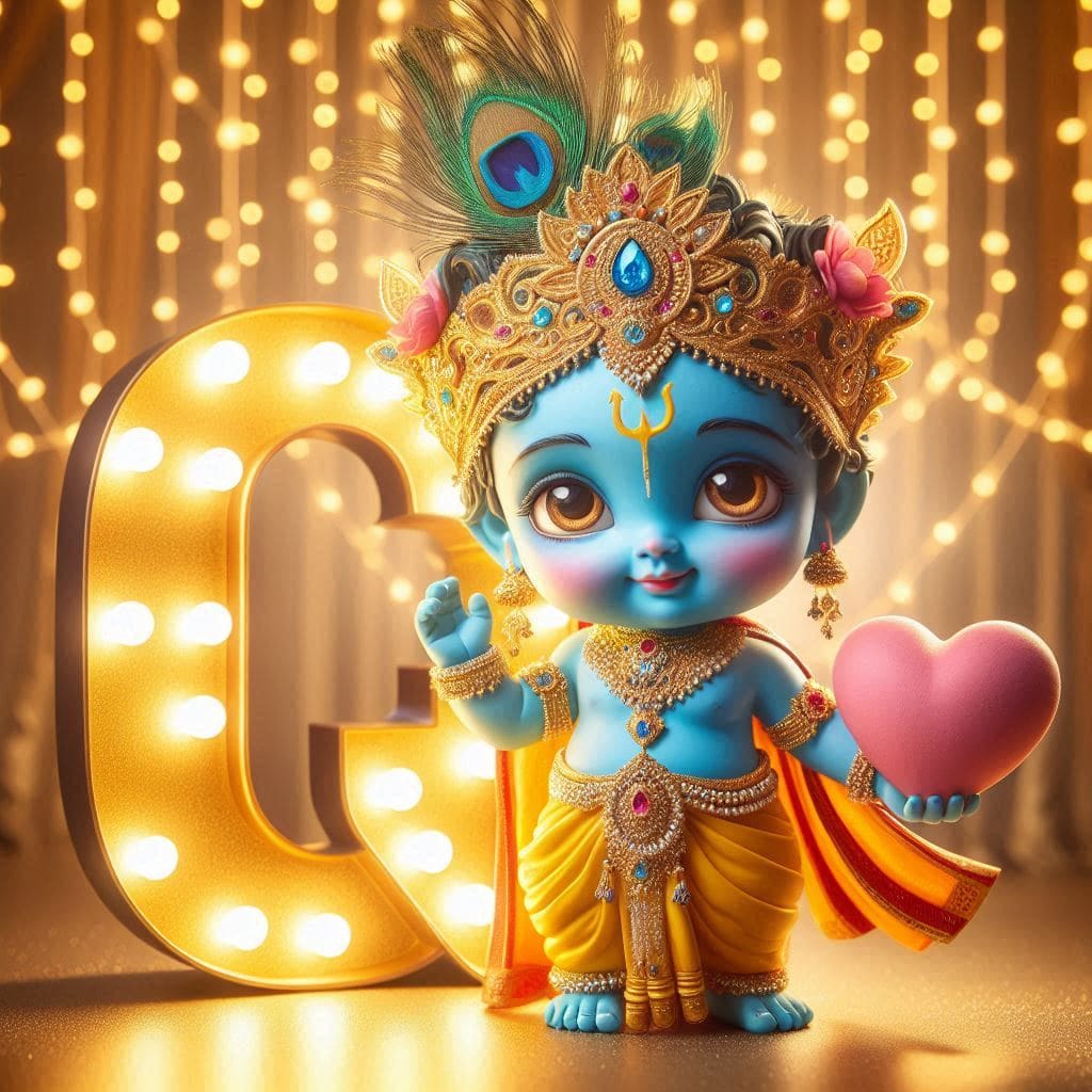 Krishna Janmashtami First Letter 3D Name Ai Image Free 56 Krishna janmashtami dp for whatsapp