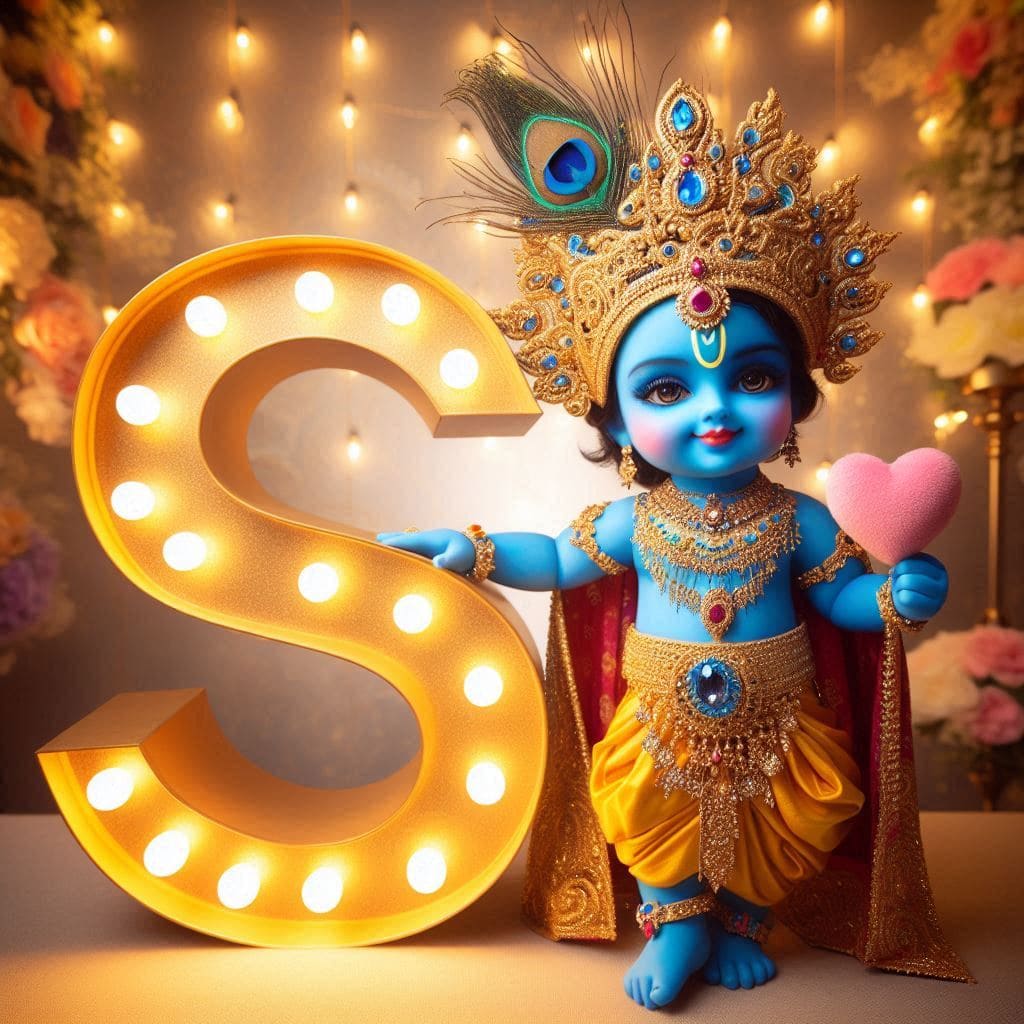 Krishna Janmashtami First Letter 3D Name Ai Image Free 61 Krishna janmashtami dp images download