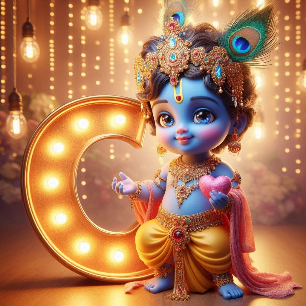 Krishna Janmashtami First Letter 3D Name Ai Image Free 10 Krishna janmashtami dp images hd download 2020