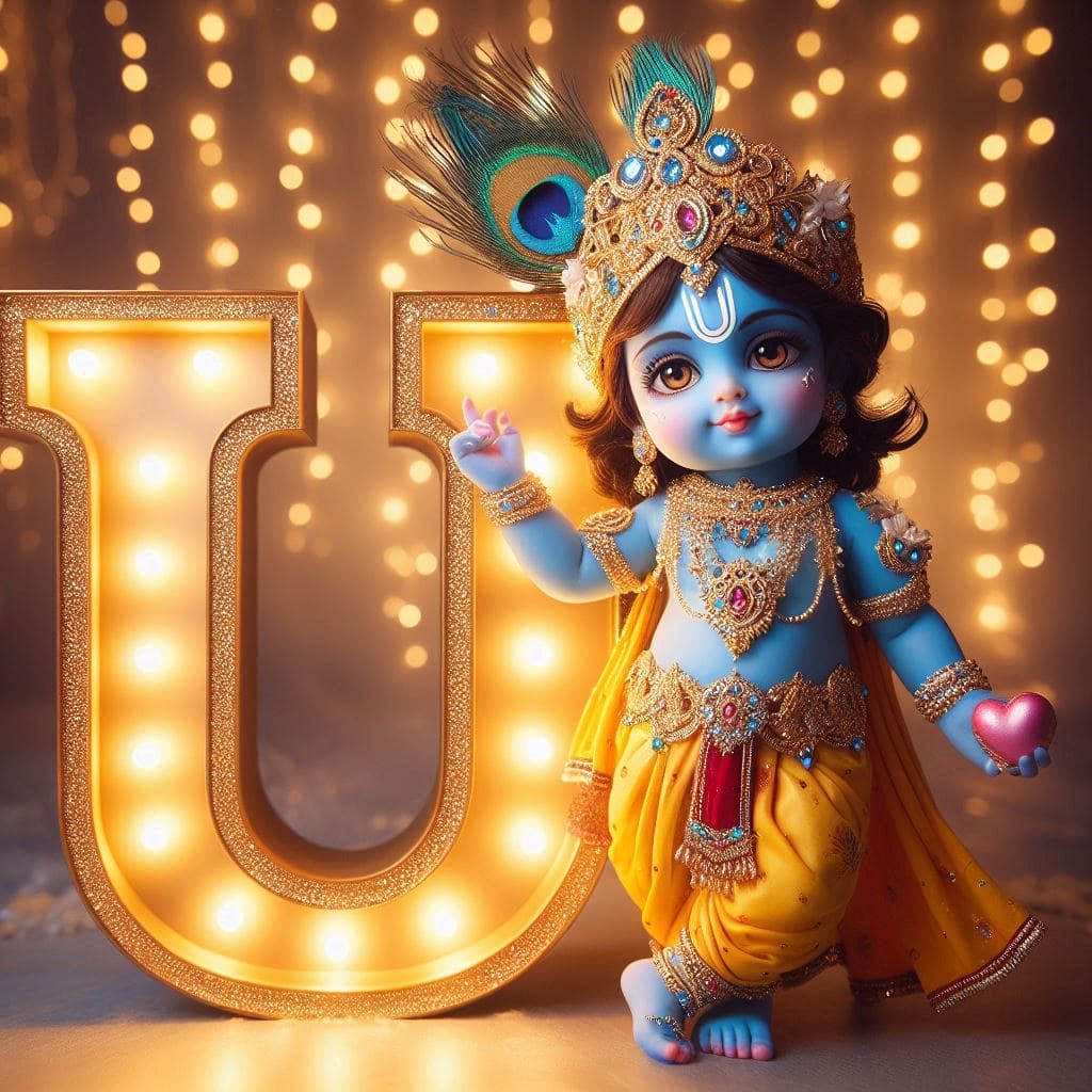 Krishna Janmashtami First Letter 3D Name Ai Image Free 66 Krishna janmashtami dp photos download 2020