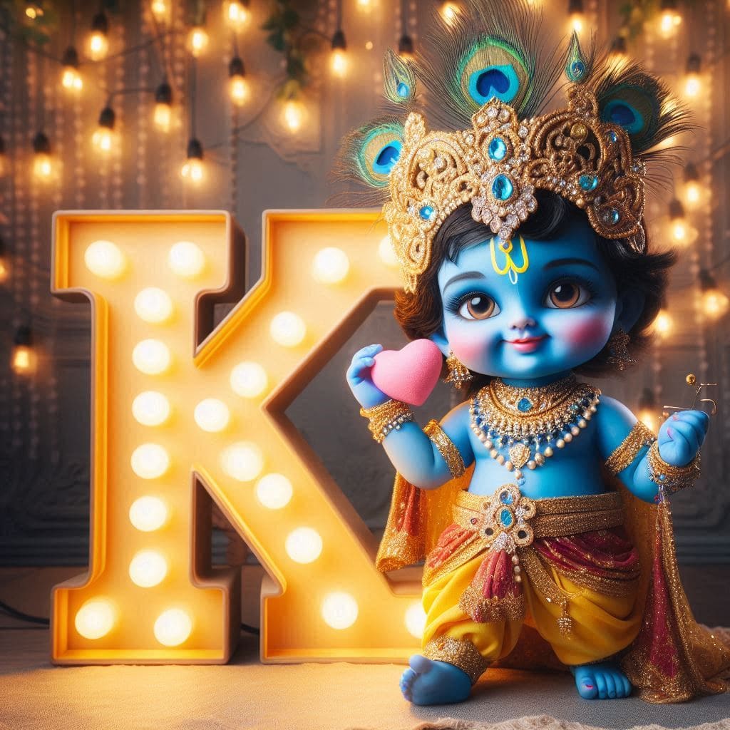Krishna Janmashtami First Letter 3D Name Ai Image Free 36 Krishna janmashtami dp photos download 2021