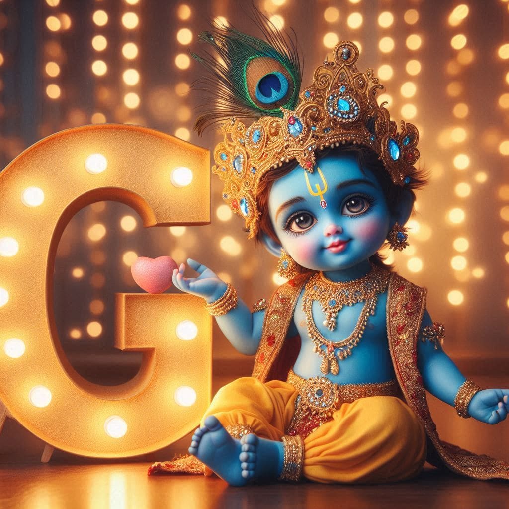 Krishna Janmashtami First Letter 3D Name Ai Image Free 24 Krishna janmashtami dp photos download for whatsapp