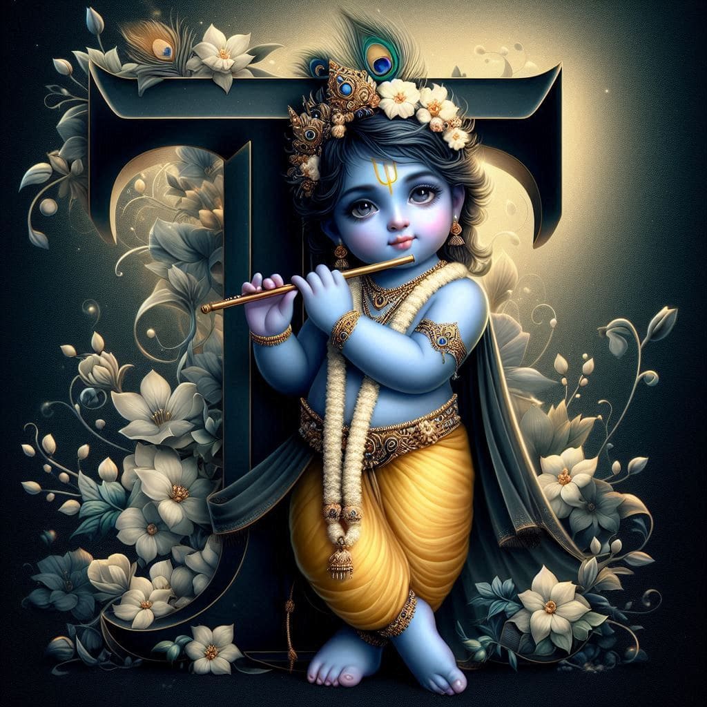 Krishna Janmashtami First Letter 3D Name Ai Image Free 64 Krishna janmashtami dp photos for whatsapp free download