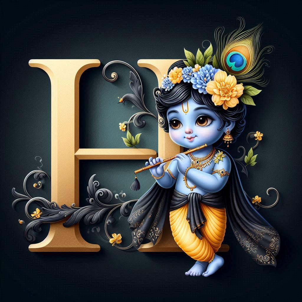 Krishna Janmashtami First Letter 3D Name Ai Image Free 27 Krishna janmashtami dp photos for whatsapp