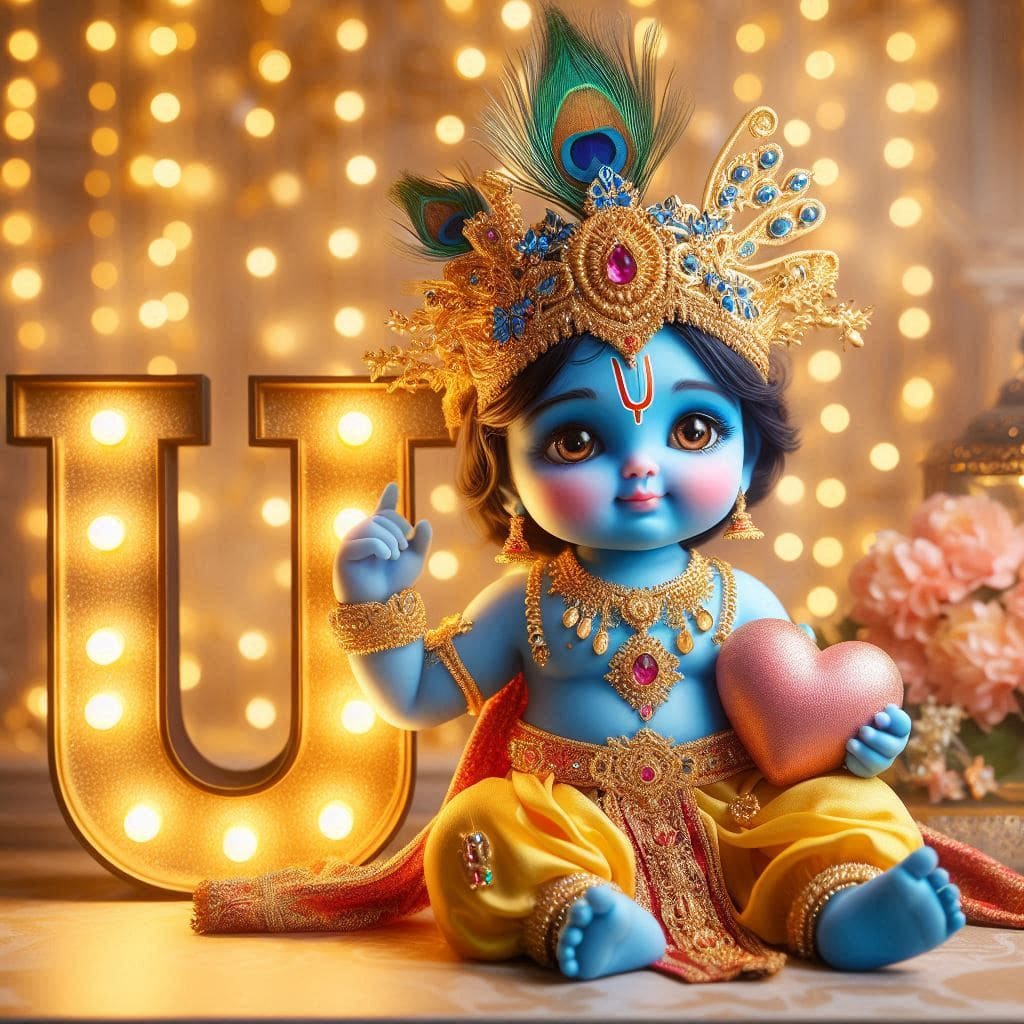 Krishna Janmashtami First Letter 3D Name Ai Image Free 65 Krishna janmashtami dp photos hd download 2020
