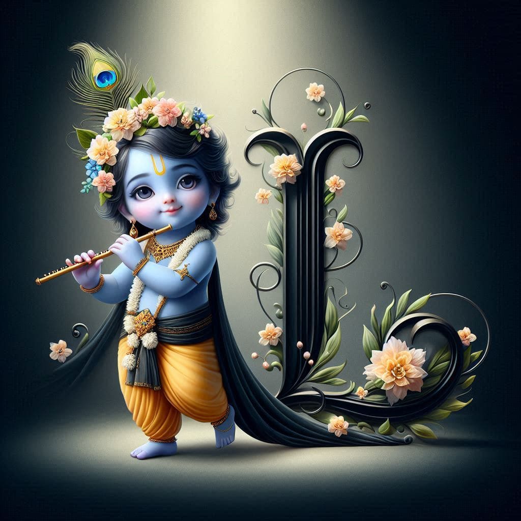 Krishna Janmashtami First Letter 3D Name Ai Image Free 39 Krishna janmashtami photos hd download