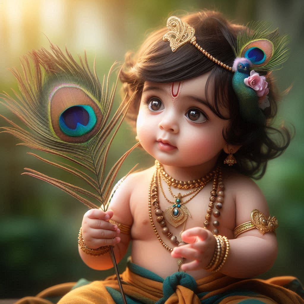 Happy Krishna Janmashtami Images 2024 (Baby Krishna) 47 Krishna wallpaper HD 4k download