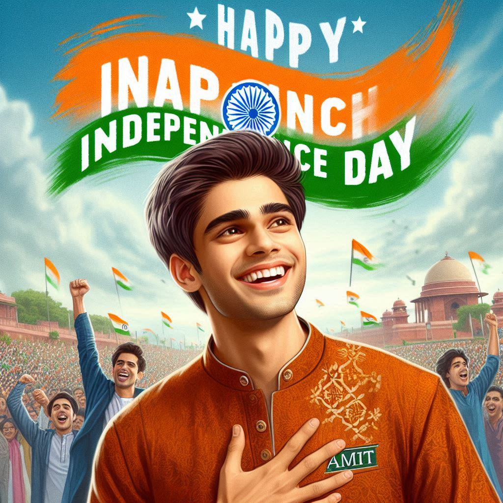 Independence Day Photo Editing Prompts 2024 (15 August) 6 bing ai image independence day