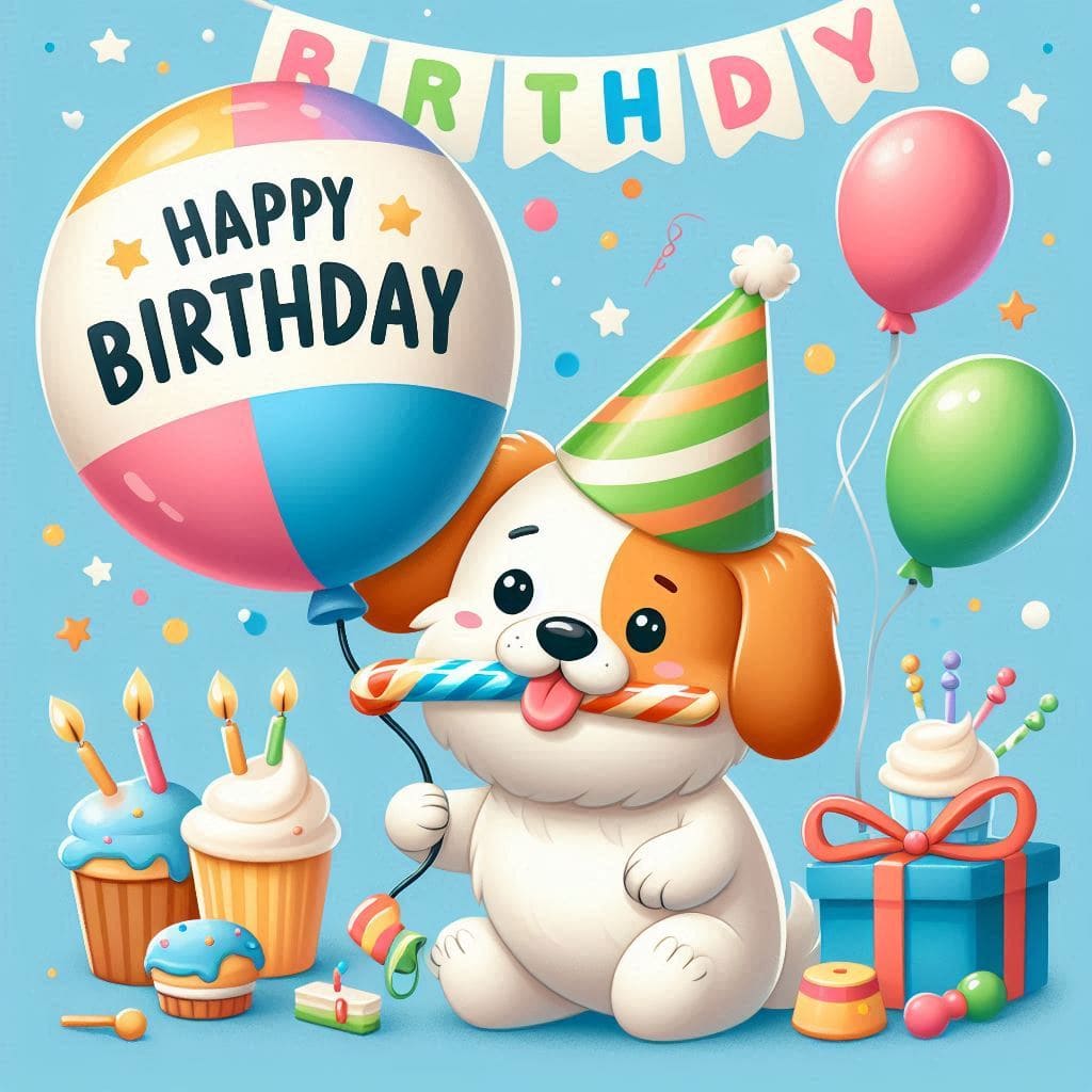 Happy Birthday backgroundĀ HD 4k free download 2024 33 happy birthday doggy background