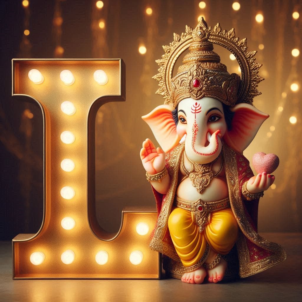 Ganesh Chaturthi 3D Name Art Ai Image Free Download 31 AI generated Lord Ganesha