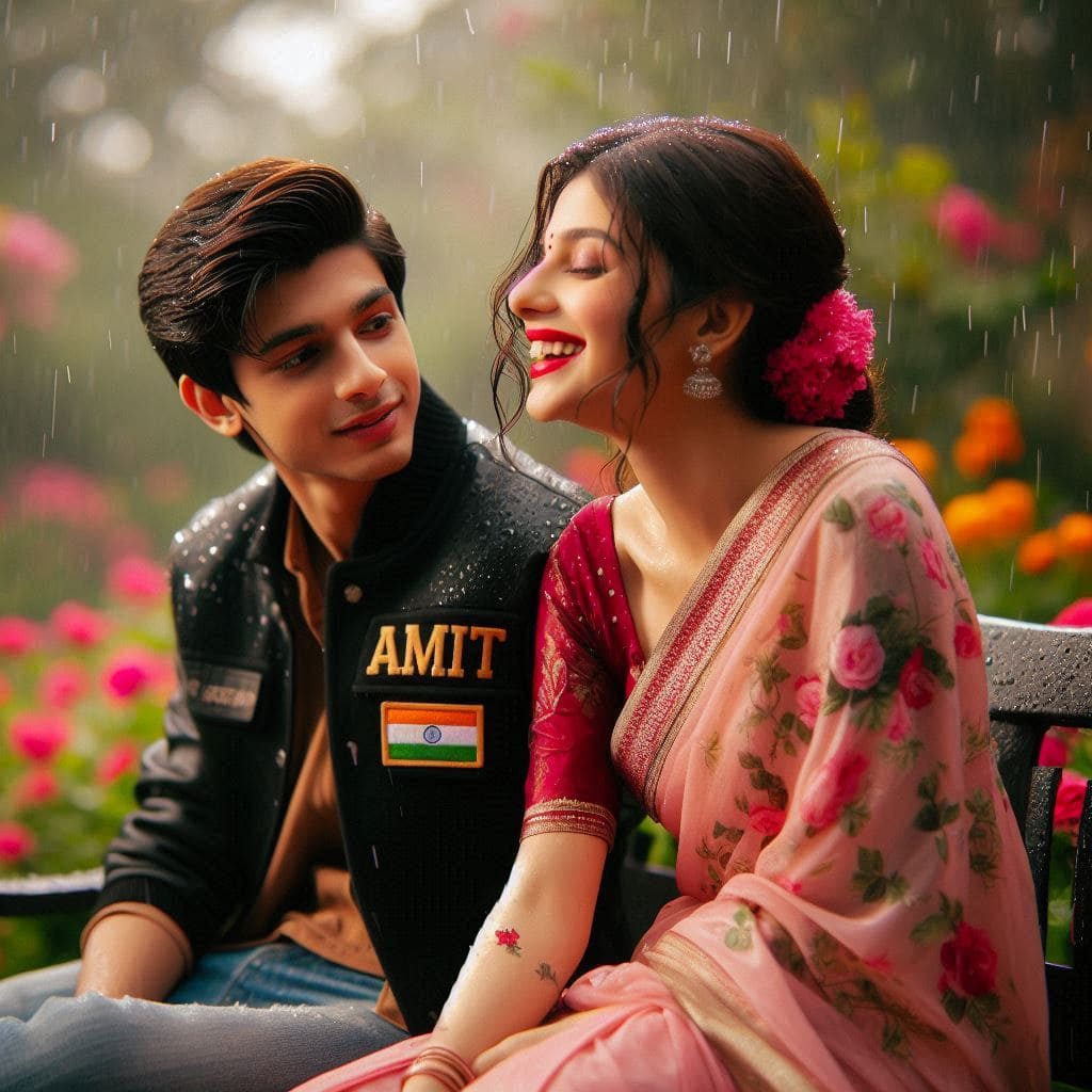 Couple In Rain Sitting Name Ai Photo Editing Prompt 1 Couple In Rain Name Ai Photo Editing Prompt bing ai