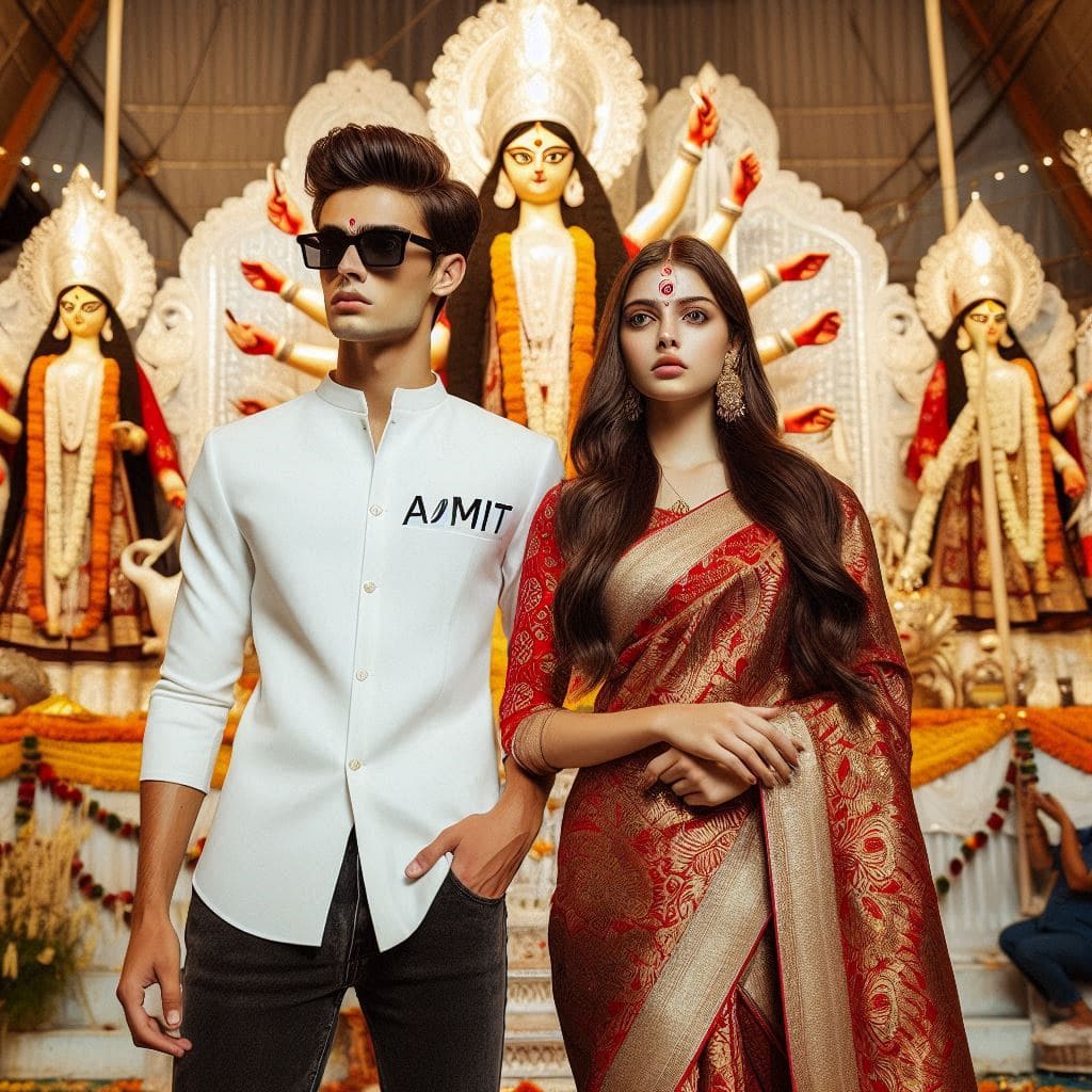 Durga Puja Ai Photo Editing Prompt 2024 (Navratri) 2 Durga puja ai photo editing online