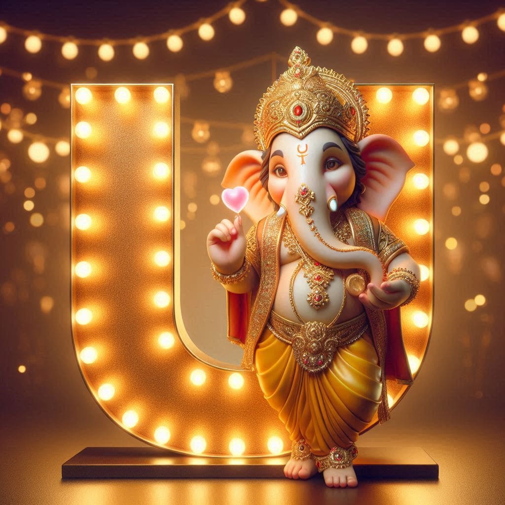 Ganesh Chaturthi 3D Name Art Ai Image Free Download 45 Ganesh AI images Hd 4k