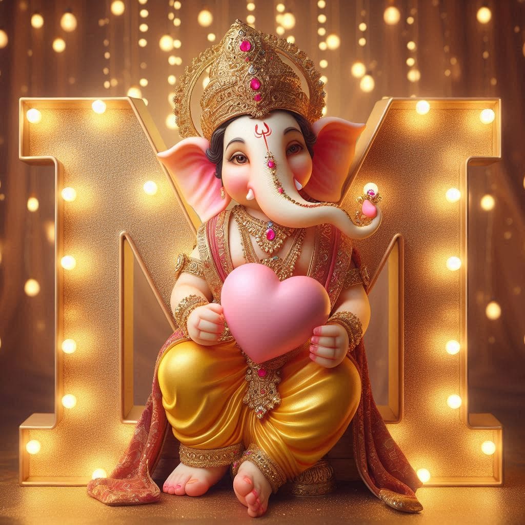 Ganesh Chaturthi 3D Name Art Ai Image Free Download 33 Ganesh AI images Hd 4k