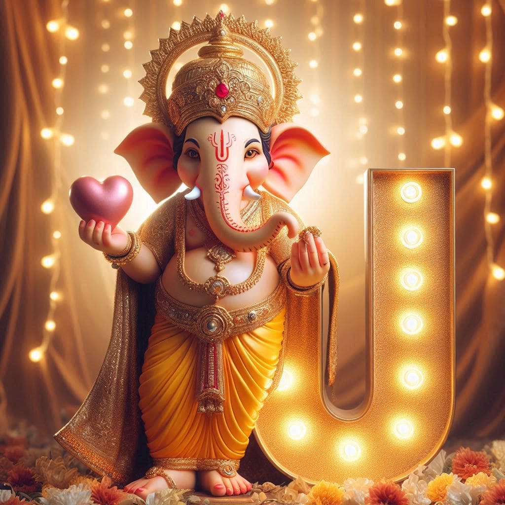 Ganesh Chaturthi 3D Name Art Ai Image Free Download 25 Ganesh AI images Hd