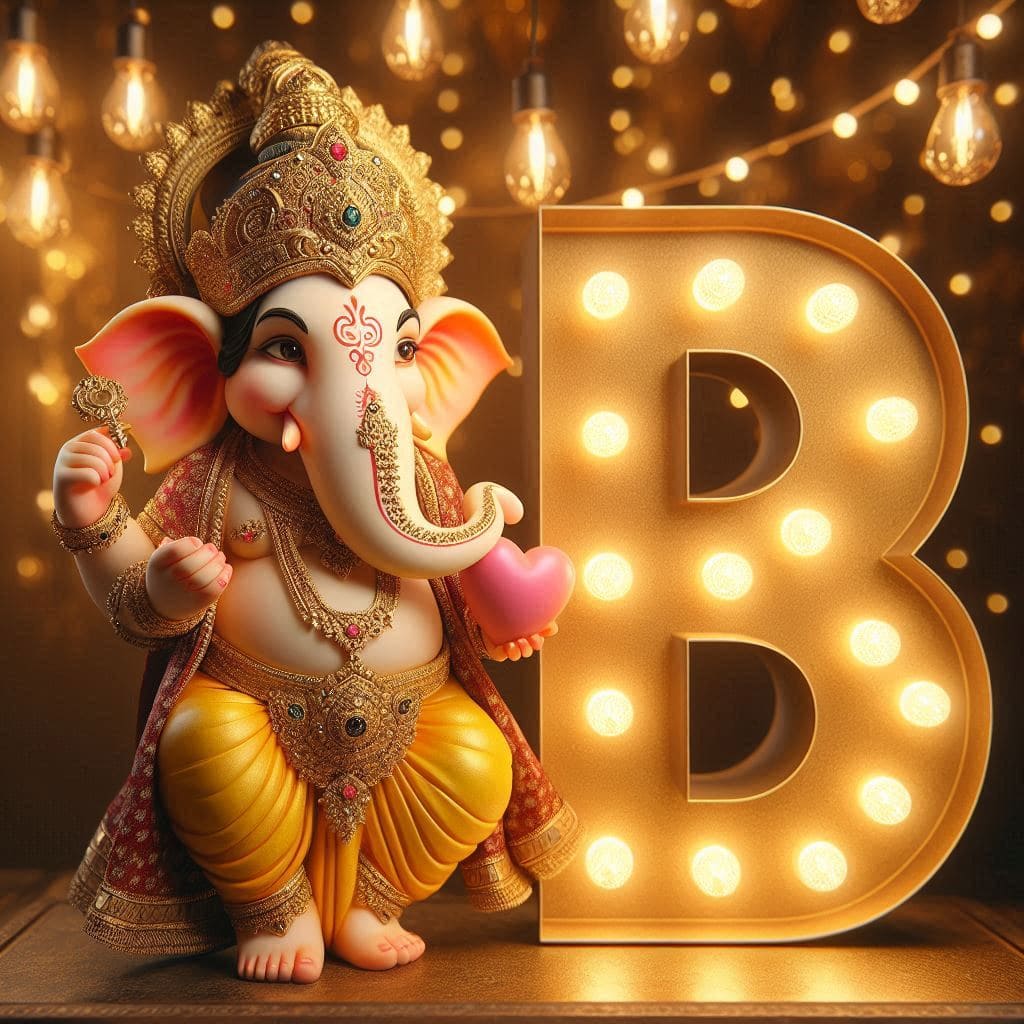 Ganesh Chaturthi 3D Name Art Ai Image Free Download 4 Ganesh AI images Hd