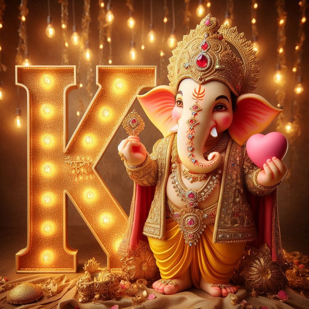 Ganesh Chaturthi 3D Name Art Ai Image Free Download 28 Ganesh AI photos