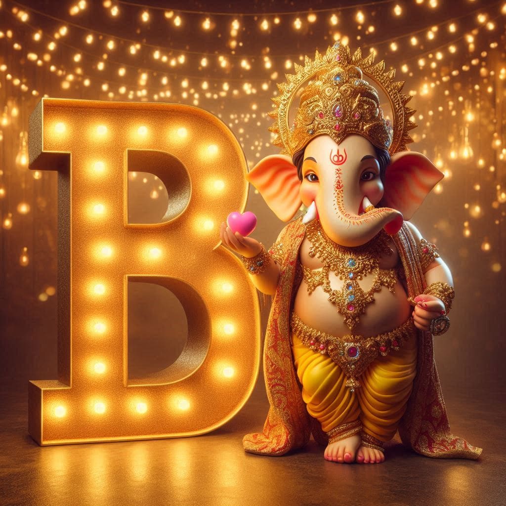 Ganesh Chaturthi 3D Name Art Ai Image Free Download 3 Ganesha AI images download