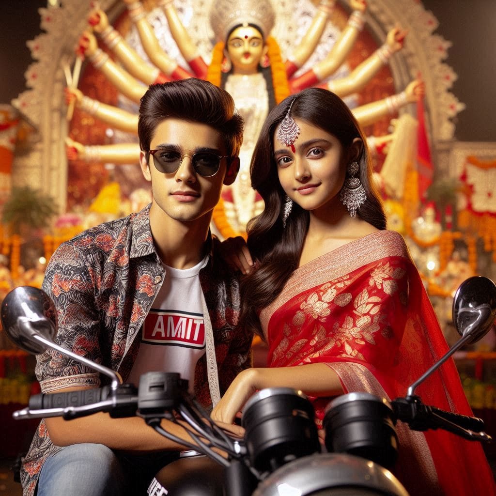 Navratri Ai Couple Photo Editing Prompt 2024 4 Navratri Couples Name Ai Photo